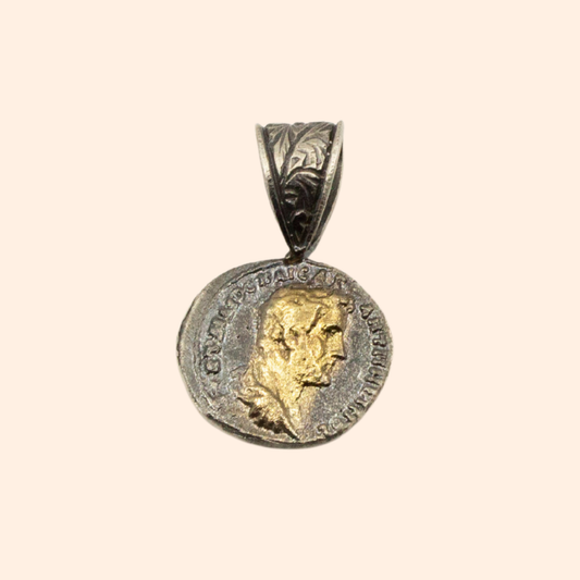 Aeterna Coin – 22K Gold-Plated Necklace with Antique Coin Pendant | Handcrafted Timeless Jewelry