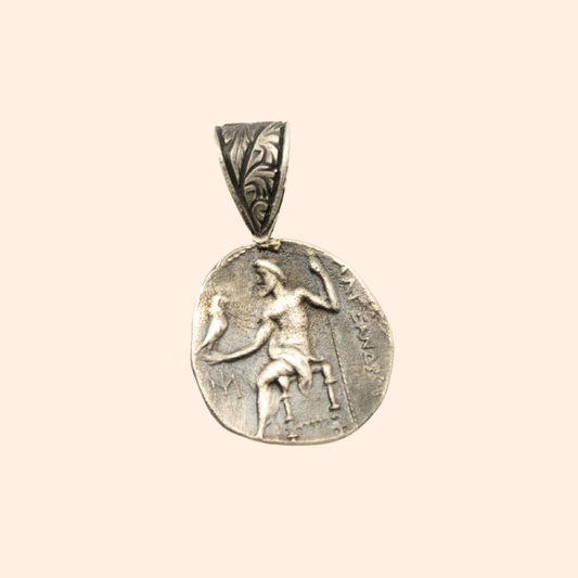 Legacy of Time – 22K Gold-Plated Necklace with Mythological Motif | Handcrafted Statement Jewelry